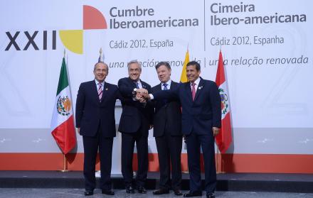 Miembros de la Alianza del Pacífico. 57 por ciento de las exportaciones de América Latina corresponden a la Alianza del Pacífico.