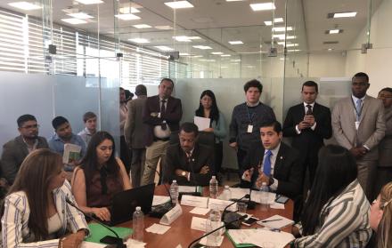 El ministro Martinez durante su comparecencia en la Comisión de Soberanía Alimentaria.