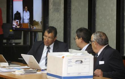 Imagen referencial. Audiencia de Luis Iturralde quien fue llamado a juicio por presunto peculado.