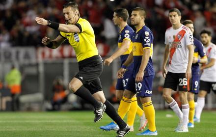 Claus dirigió la primera semifinal de la Copa Libertadores entre River Plate y Boca Juniors.