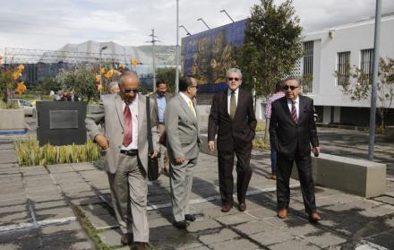 Los miembros de la Comisión, la mañana de este martes 14 de mayo.