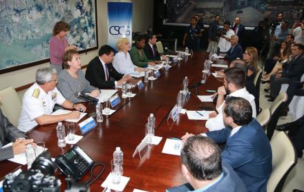 Reunión. La reunión de las diferentes autoridades se dio en la sala de crisis de la Corporación de Seguridad Ciudadana, a puerta cerrada.