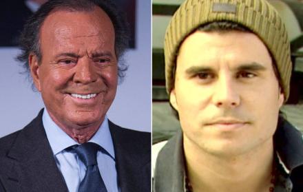 Julio Iglesias, reconocido cantante español y su hijo, el actor Javier Sánchez Santos.