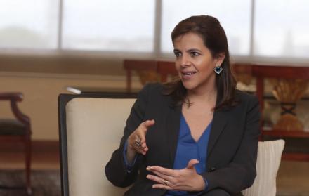 La ministra del Interior, María Paula Romo.