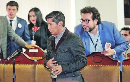 Exposición. Efraín Soria, accionante de esta causa, dijo: “Solo quiero un mundo de paz”. Enseguida se quebró. 