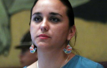 Asambleísta de Revolución Ciudadana, Gabriela Rivadeneira.