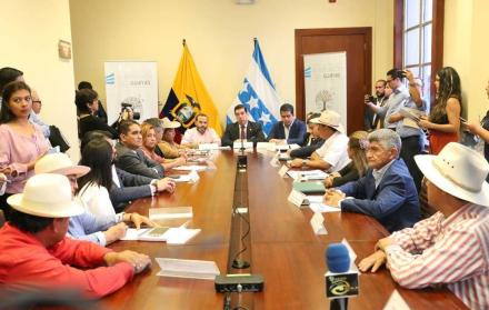 Gremios montuvios se reunieron en la Gobernación del Guayas para tratar temas referentes a costos de producción en materia agrícola.