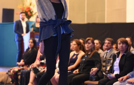 El desfile se realizó en las instalaciones del hotel Best Western, en Quito