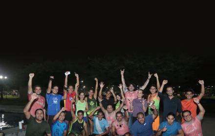 Entusiasmo. Los corredores entrenan a diario en el parque Samanes, al norte de Guayaquil.