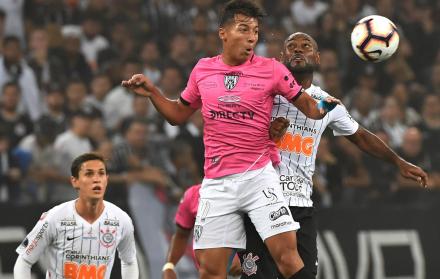 Independiente del Valle ante Corinthians durante el partido de semifinal de ida de la Copa Sudamericana, el pasado 18 de septiembre de 2019.