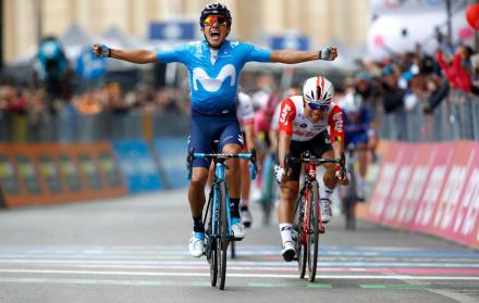 Carapaz ganó su segunda etapa del Giro, la primera la consiguió el año anterior.