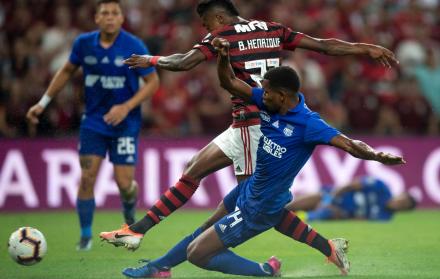 Octavos de final de la Copa Libertadores entre Emelec y Flamengo.