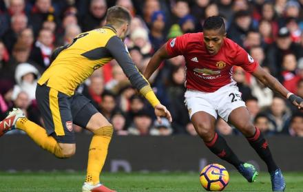 Antonio Valencia, jugador ecuatoriano del Manchester United.