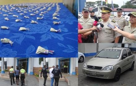 La policía mostró los resultados de la operación.