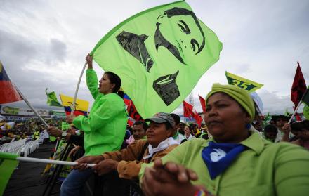 Simpatizantes de Alianza Pais en una concentración de 2012.