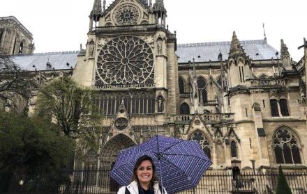 Úrsula Strenge durante su visita.