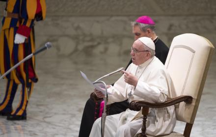 El papa realizó su tradicional audiencia general de los miércoles.