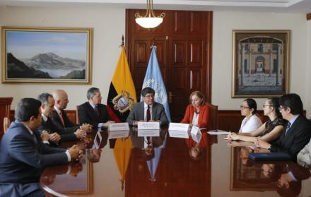 El ministro de Relaciones Exteriores, José Valencia, resaltó que la solidaridad de Ecuador se refleja en “la atención a personas en necesidad de refugio”.