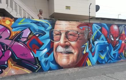 El mural está pintado en la pared de la villa 15 de la manzana 1, de la ciudadela Amazonas, sur de la ciudad.