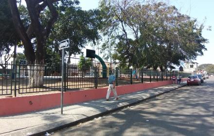 La obra, según consta en un cartel, fue intervenida durante 90 días. 