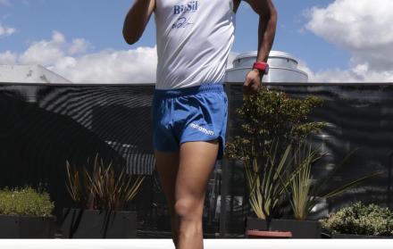 Deportista. David Hurtado compite hoy en la Copa Panamericana de marcha, en busca del boleto a Lima 2019.