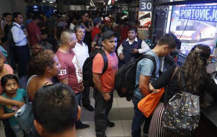 Unos 210.163 pasajeros se calcula llegarán a la Terminal Terrestre de Guayaquil.