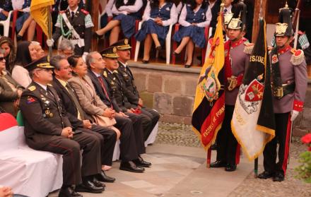 La letra fue escrita por el poeta ambateño, Juan León Mera.