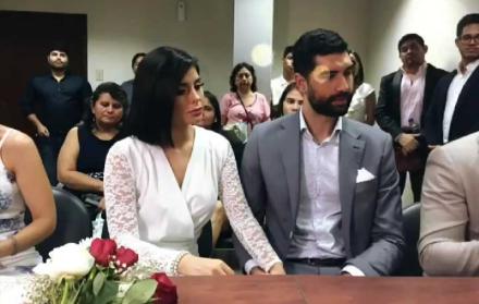 Cinthya Coppiano se casó con el empresario español Agustín Prado.