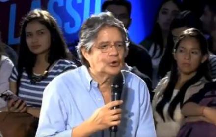 Captura del video del excandidato presidencial Guillermo Lasso sobre el que comentó el empresario Fidel Egas.