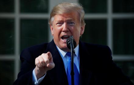 “Todo el mundo sabe que los muros funcionan”, aseguró el presidente estadounidense en rueda de prensa desde los jardines de la Casa Blanca.