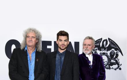 La banda está compuesta ahora por los miembros originales Brian May y Roger Taylor en conjunto con la exestrella de “American Idol” Adam Lambert (centro) en las voces.