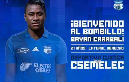 El jugador no estará en el compromiso que disputarán Emelec y Deportivo Cuenca, este viernes 19 de julio.