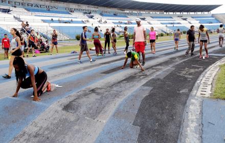 Instalaciones del Estadio Modelo Alberto Spencer. 8 de abril de 2019. 