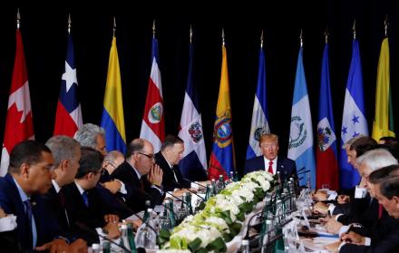 El presidente de Estados Unidos, Donald Trump, se reunió con líderes de naciones de Latinoamérica y el Caribe.