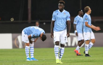 Felipe Caicedo con el uniforme del Lazio.