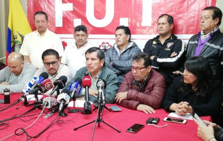 Los dirigente del FUT esperan el diálogo con el gobierno.