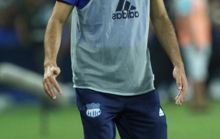 Llegada. Soso arribó al club azul a mediados de la temporada 2018 y logró ubicar a Emelec en la final ante Liga de Quito.