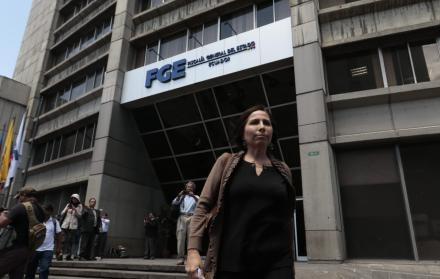 La exministra María Duarte acudió la mañana de este lunes a la Fiscalía para rendir su versión en el caso Sobornos 2012-2016.