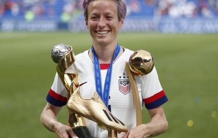 Megan Rapinoe fue elegida la mejor jugadora del juego, ayer, y también la mejor de todo el mundial.