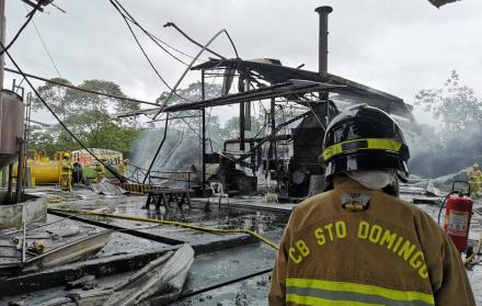 Nube de fuego y humo en Santo Domingo