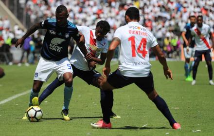 Encuentro de Emelec y Liga de Quito el pasado 12 de diciembre de 2018.