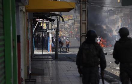Disturbios registrados el 9 de octubre en Guayaquil. 