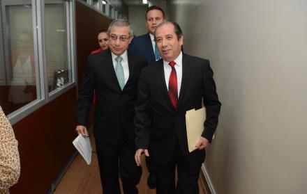 Recursos. Luis Enríquez y Édgar Flores anunciaron que recurrirán ante instancias nacionales e internacionales.