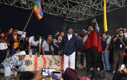 Los dirigentes indígenas pedían comunicarse con la ministra María Paula Romo.