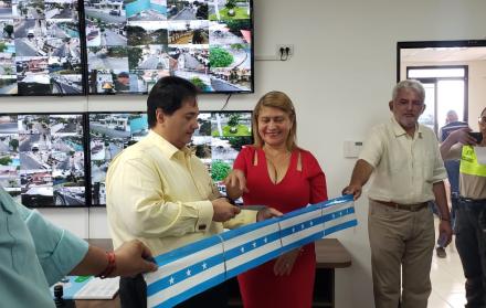 Inauguración del sistema de monitoreo.