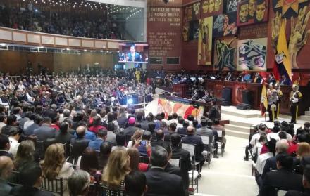 El presidente de la Asamblea Nacional hizo la primera intervención.