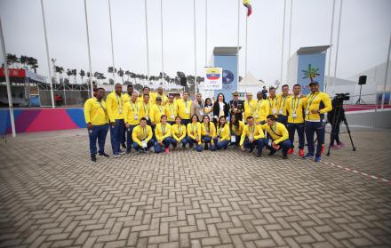 Delegación ecuatoriana en los Juegos Panamericanos 2019.