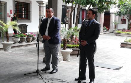 Abel Gómez, presidente de la Fenacotip y Gabriel Martínez, ministro de Transporte y Obras Públicas dialogaron para evitar posibles paralizaciones. 