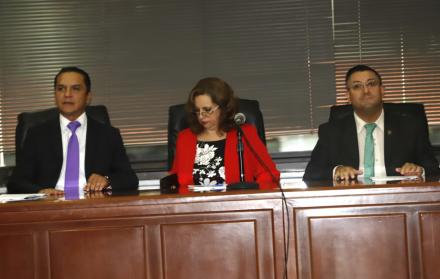 La jueza Daniella Camacho leyó la resolución sobre el pedido de casación presentado por Jorge Glas, este miércoles 16 de octubre.