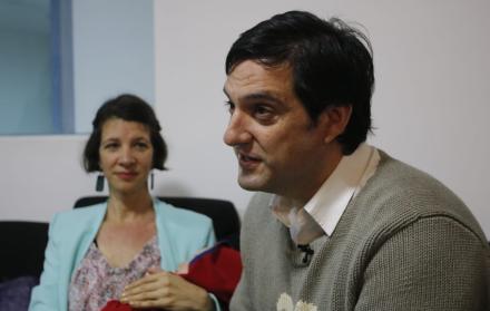 Paul Ceglia, en rueda de presa tras recuperar su libertad.